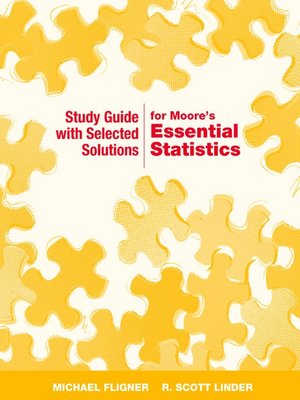 cover image of Study Guide w/ Solutions for Essential Statistics